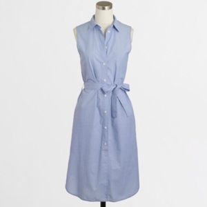 Blue j crew shirt dress